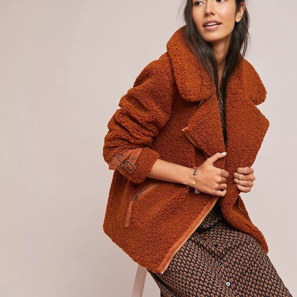 Marrakech Sherpa Jacket from Anthropologie- Size Medium - Picture 1 of 16